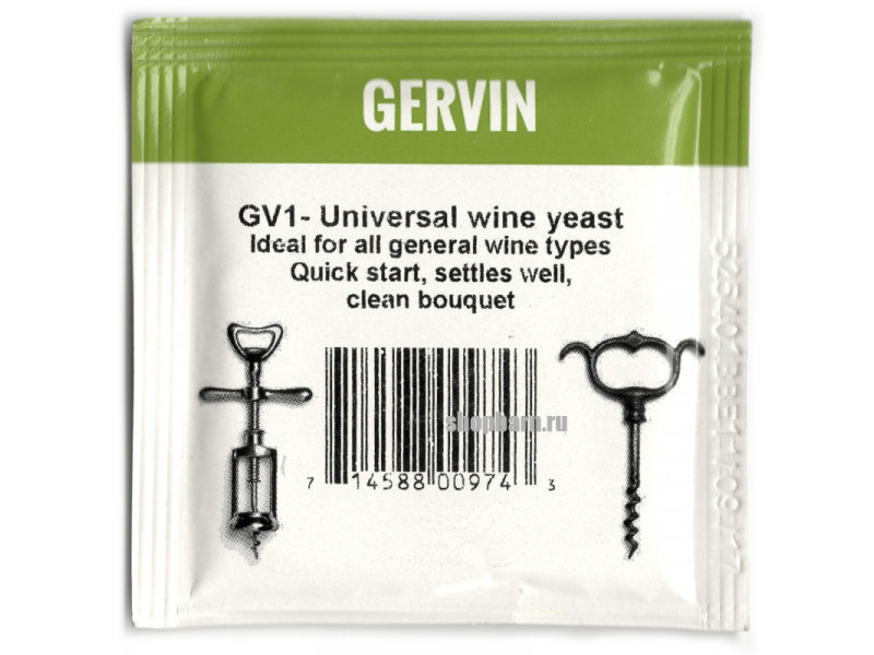 Дрожжи винные Gervin GV1 Universal 5гр