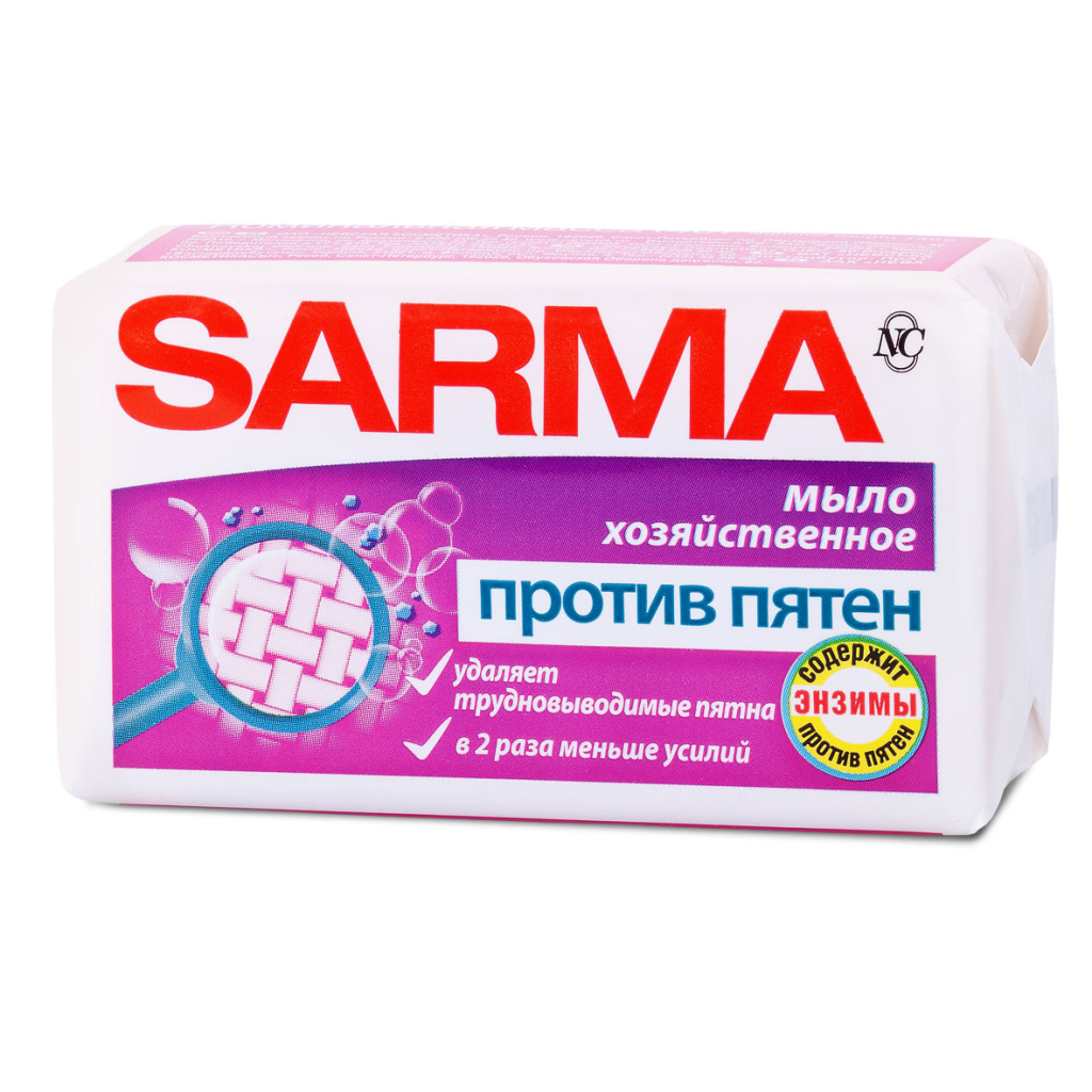 Мыло хозяйственное Сарма против пятен 140г