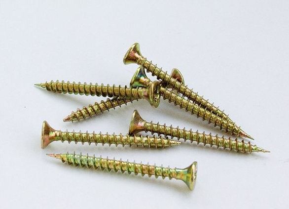 Саморез острый потай PZ, желтопас. 3*40мм