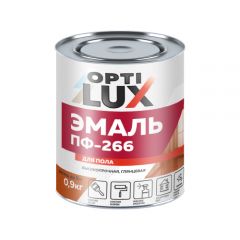 Эмаль ПФ-266 Стандарт Оптилюкс, красно-корич. 0,9кг