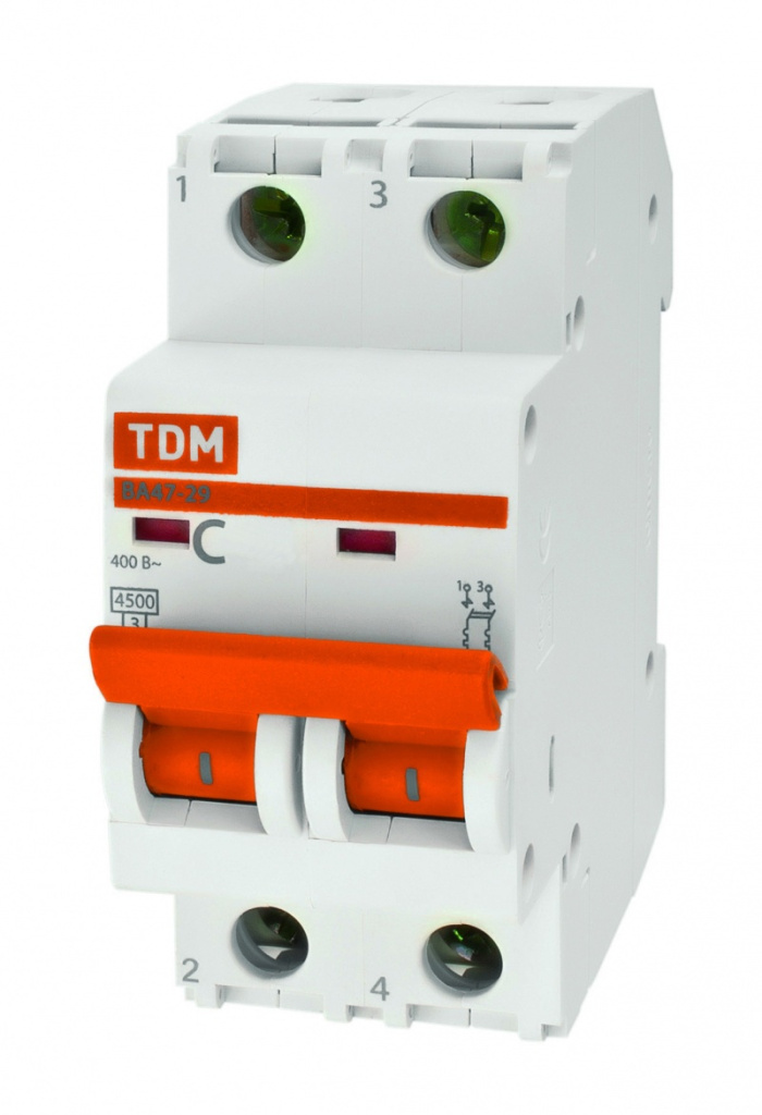 Авт. выкл. мод. 2п. 32А "TDM"