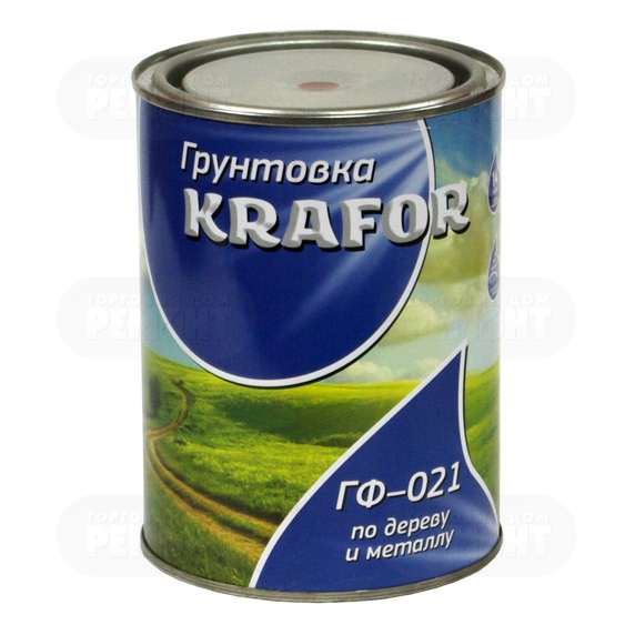 Грунт ГФ-021 Красно-коричневая 0,8кг "Krafor"